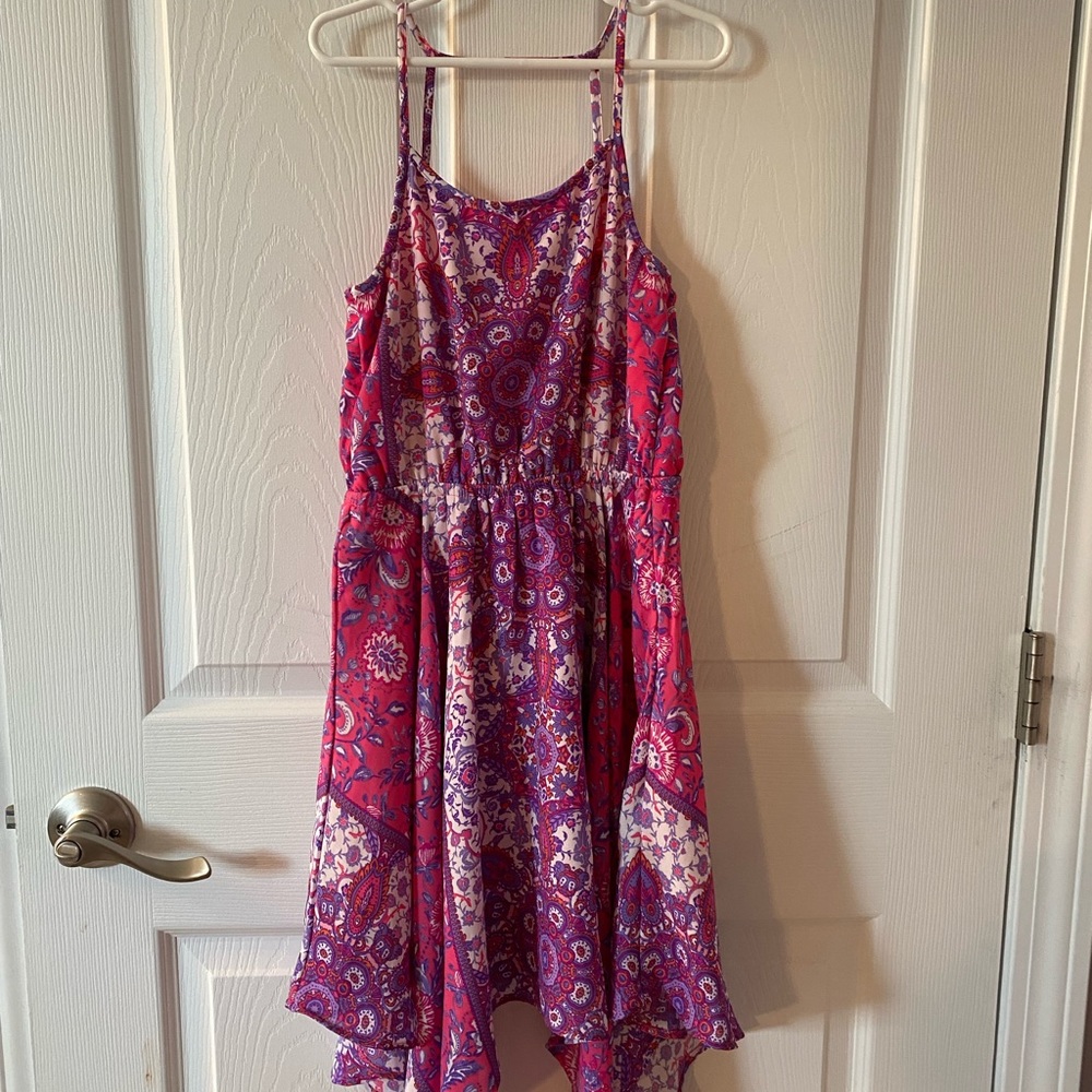 Children’s Place Paisley Floral Girls Midi Dress 7/8
